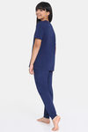 Zivame Girls Disney Knit Cotton Loungewear Set - Medieval Blue — thumbnail 3